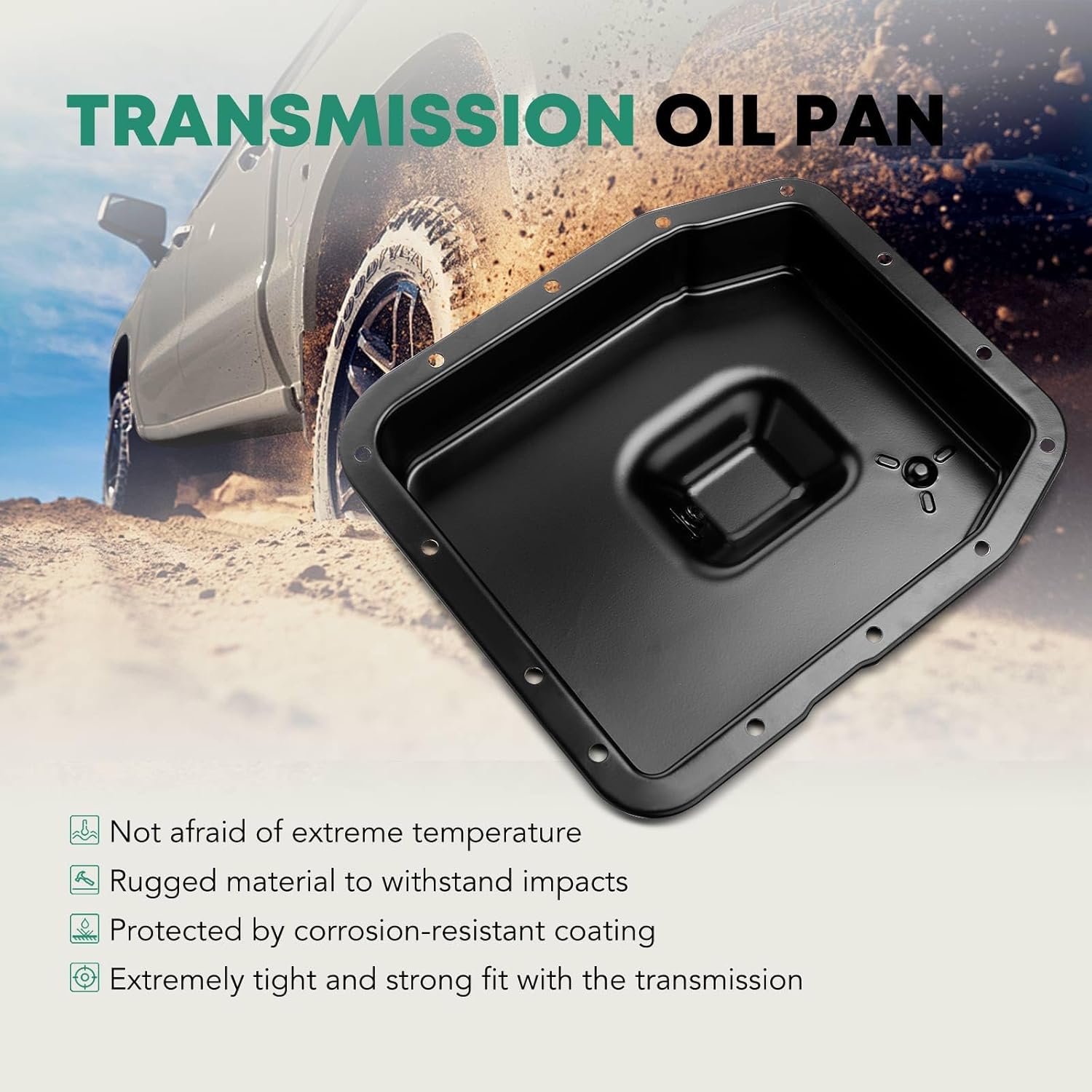 Transmission Oil Pan and Drain Plug Replacement for Ford F-150 Explorer Crown Victoria E-150 E-250 Mercury Grand Marquis Lincoln Town Car Mark LT