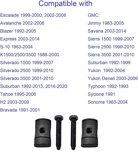 Miniatura 4 de Yukauto Tuercas de bloque de ajuste de barra de torsión, pernos de tuercas ajustadoras para Chevy Silverado Suburban Avalanche Tahoe Express