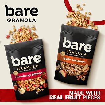 Bare Granola Cereal Variety Pack, 11 oz Bags (Pack of 3)
