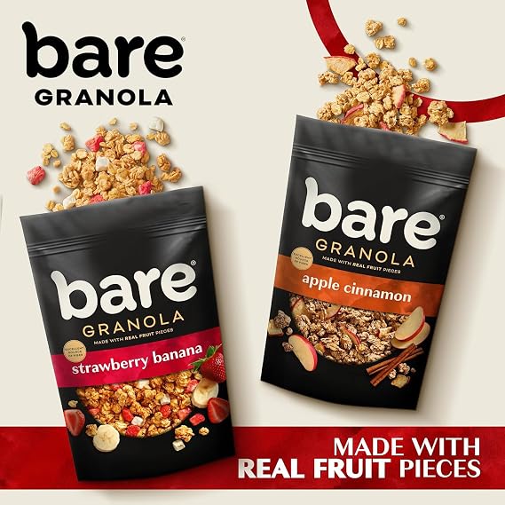 Bare Granola Cereal Variety Pack, 11 oz Bags (Pack of 3)