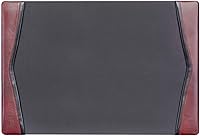 Vista 15 de Dacasso Alfombrilla de escritorio con riel lateral de cuero, 22 x 14, color negro