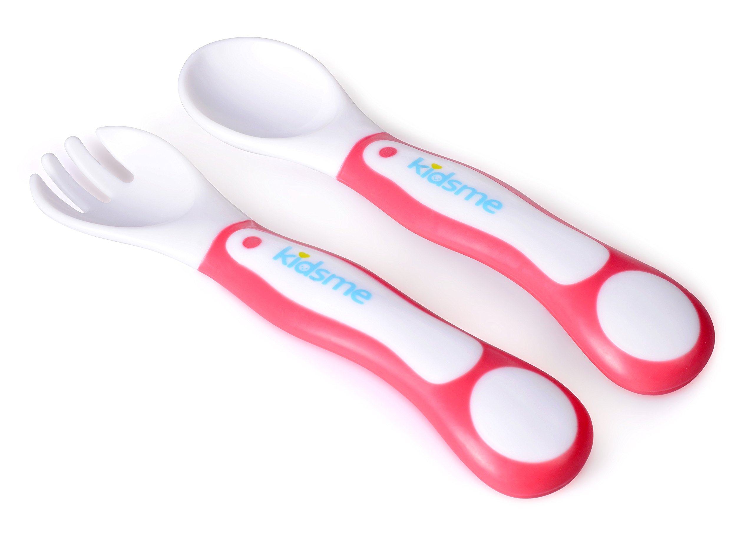 Kidsme My First Spoon and Fork Set, Pink