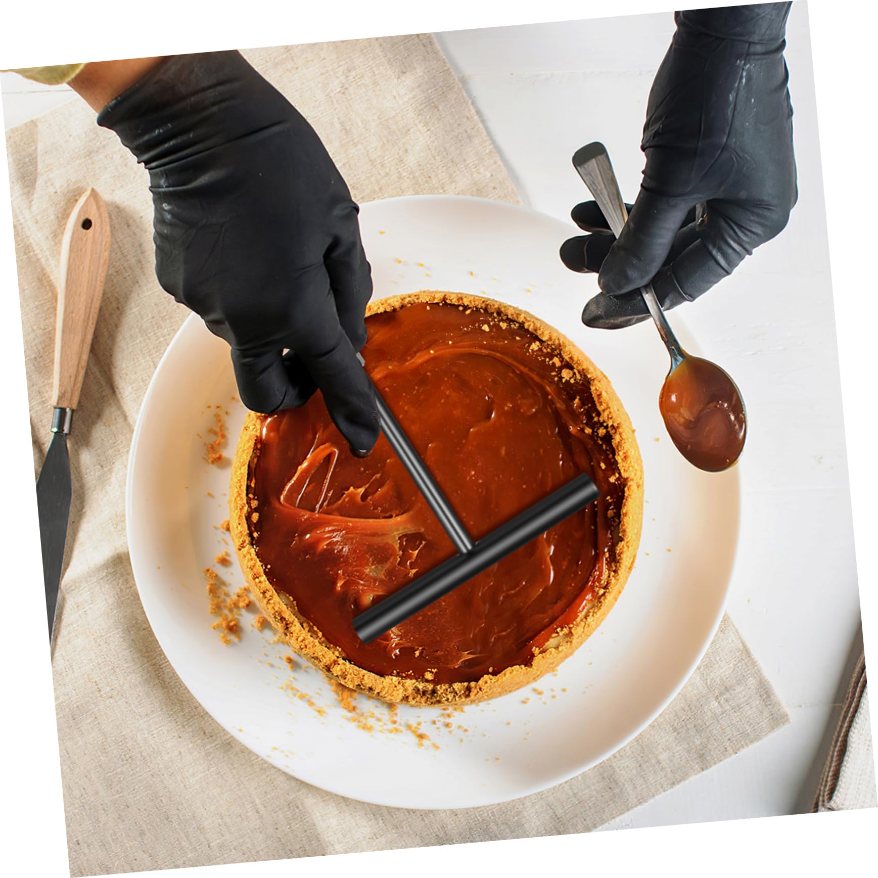Set de Spatules Cuisine en Acier Inoxydable, 1 Pièce pour Pâtisserie | Argenté, Réutilisable et Sûr pour Aliments, Nylon et Acier Inoxydable, Usage Boulangerie et Hôtel