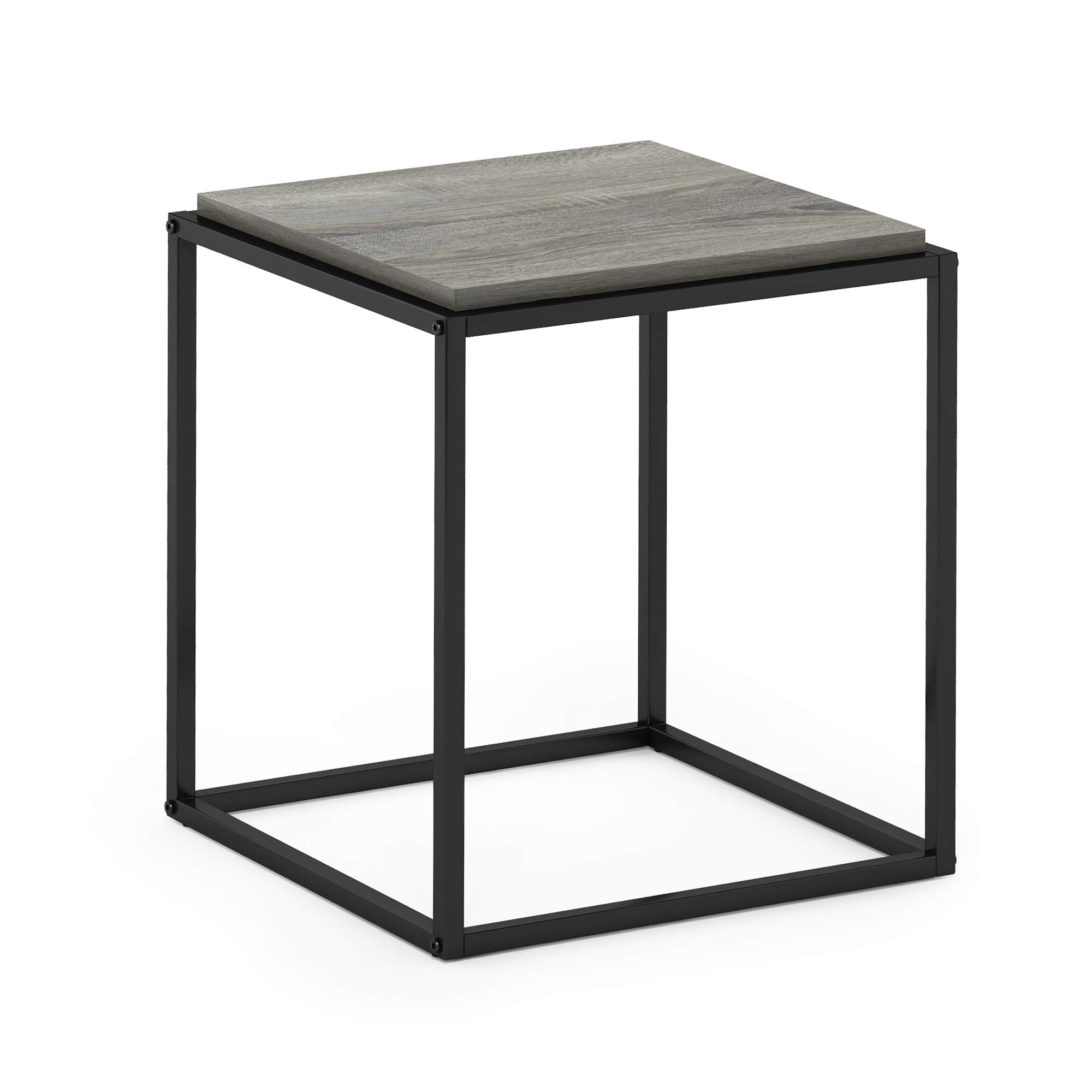 FurinnoMoretti Modern Lifestyle Stackable Shelf, 1-Tier, French Oak Grey