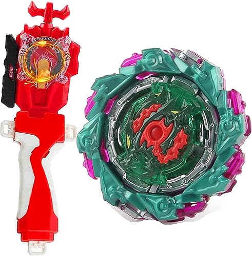 Vista 99 de Juego de juguetes de hoja, juguetes de batalla, lanzador chispeante, agarre Bey Battling Top DB B-199 Booster Gatling Dragon. Kr.Cm'-10 lanzador