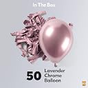 ITAF 50 Pcs Lavender Metallic Chrome Balloons with Shiny Surface For Birthdays/Anniversary/Engagement/Baby Shower/bachelorette Party Decorations gallery image