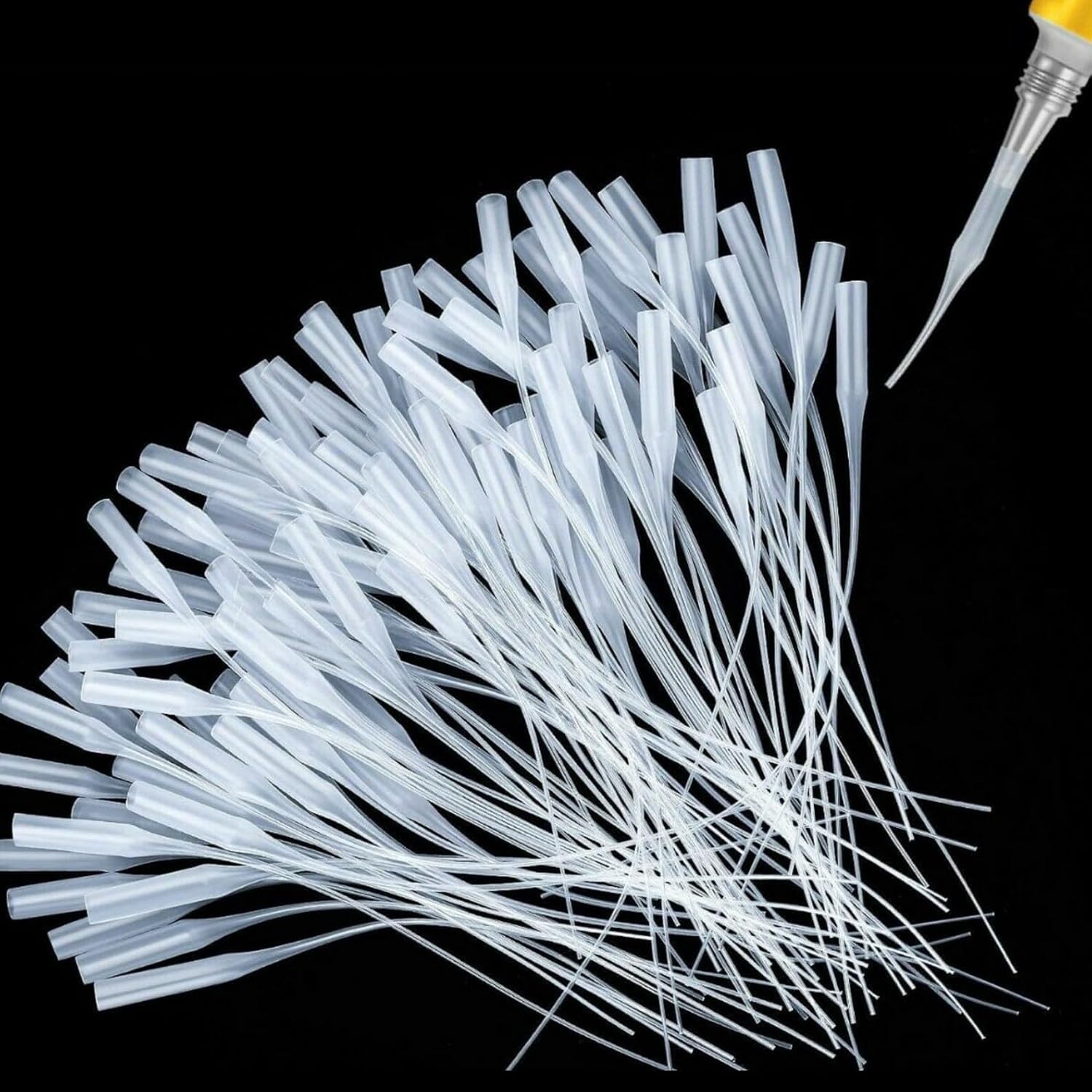SignMark Glue Extender, 400 pcs Micro-Tips, Precision Micro CA Glue Tips for Bottles with Nozzle, Use for Hobby for Hobby, Crafting, Lab Dispensing-image-2