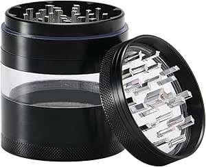 Sytranrein Grinder,Peinture D'art Créative 2,5 '' Broyeur En Métal Avec Capteur De Pollen,Broyeur Portable 4 Pièces Pour Herbes Sèches Et épices