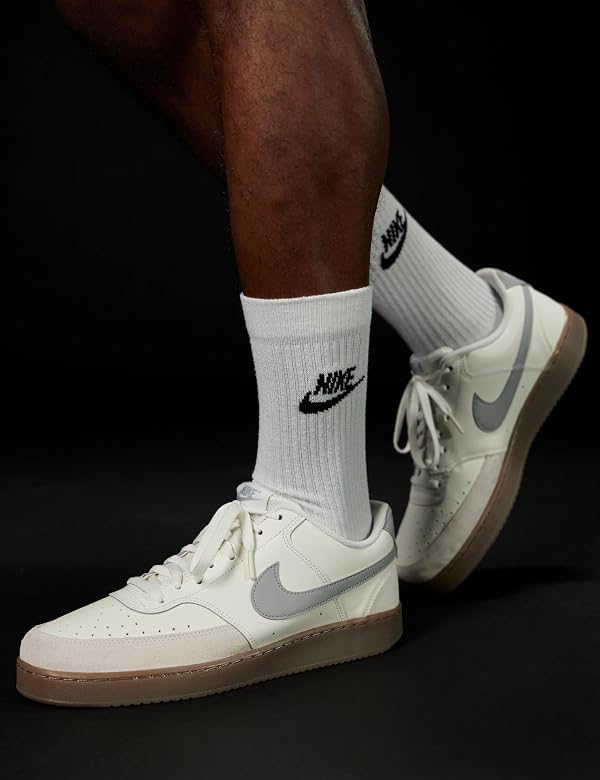 Nike Men's Court Vision Low Shoes, Sail/Light Smoke Grey-Light Orewood Brown-White, 7 by Nike - Used condition - Image 3