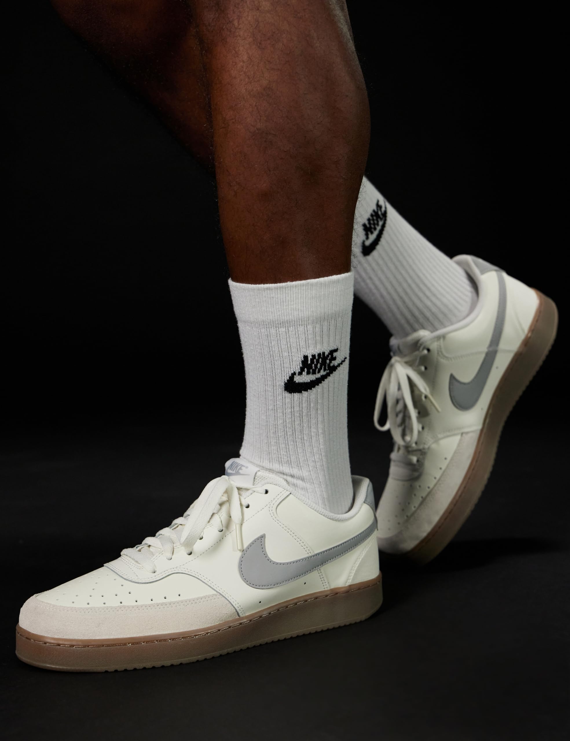 Nike HV2530-100 Court Vision LO Herren SAIL/LT Smoke Grey-LT Orewood BRN-White EU 41 – Bild 3