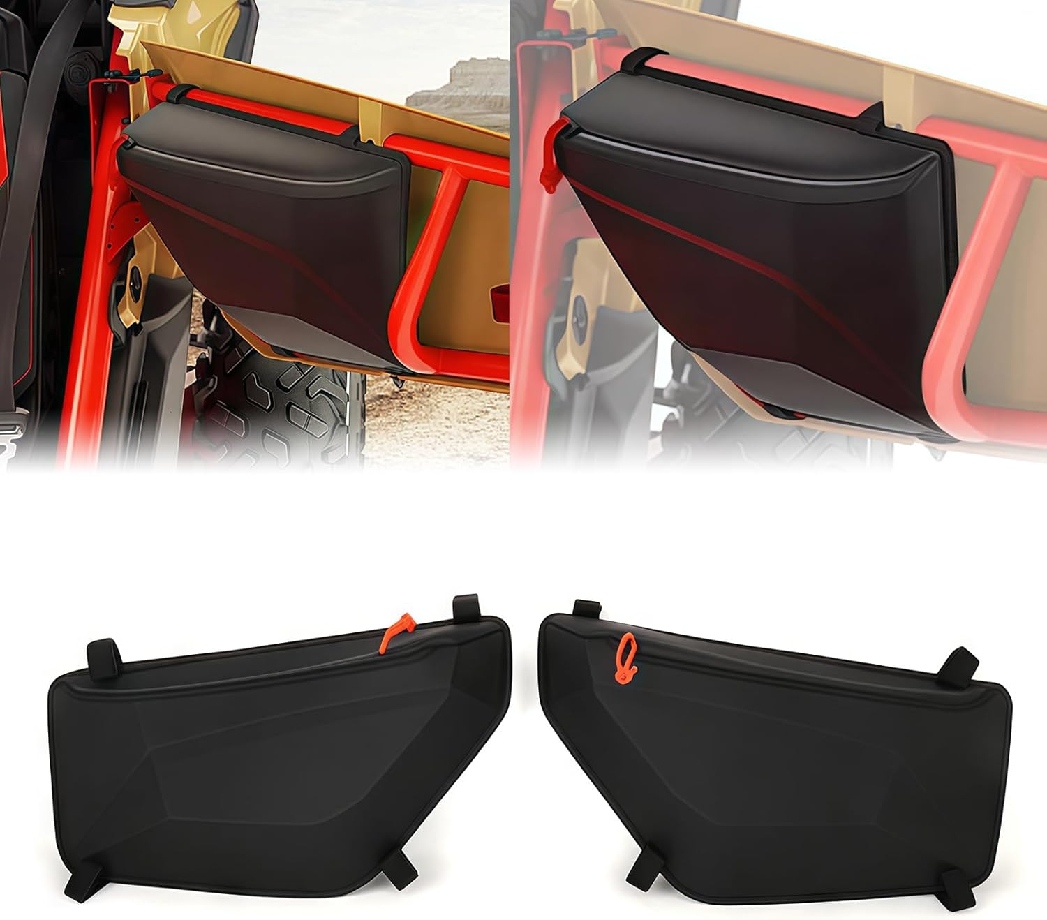 UTV Side Storage Door Bag Upper Door Bags MAVERICK X3 Gear Bags New Black Organizer Tool Bags for Can-am Maverick X3 & Can-am Maverick X3 Max