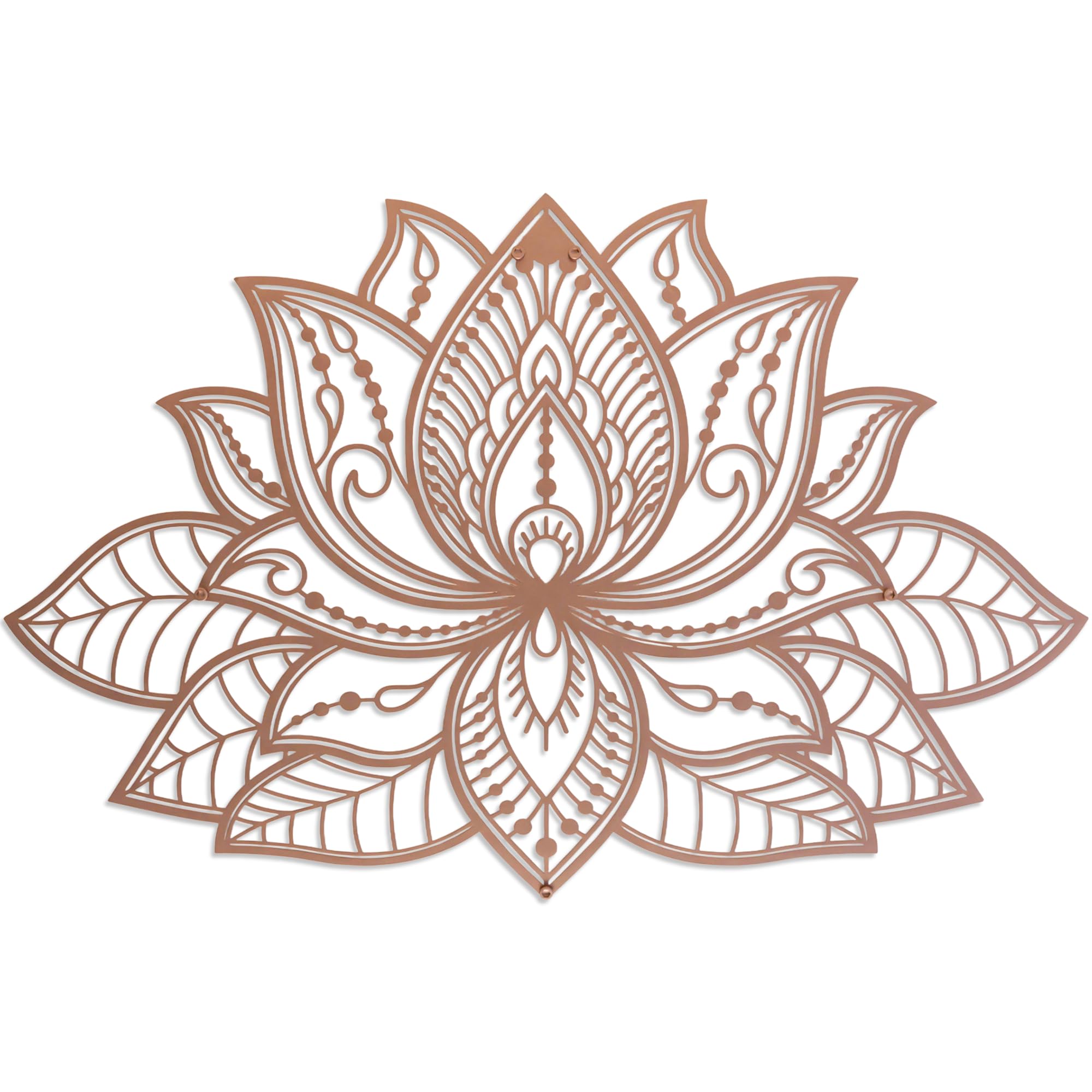 Mandala Wall Decor - Lotus Flower Metal Art -9