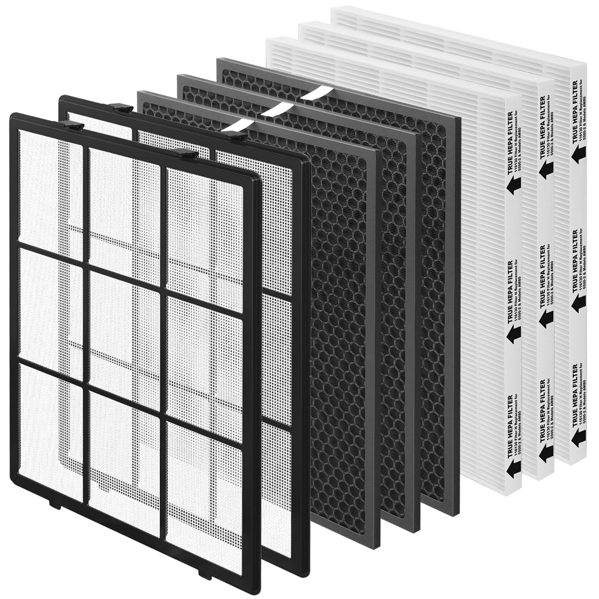 Amazon.com: SAKEGDY 116130 Replacement Filter H fit for Winix 5500-2 ...