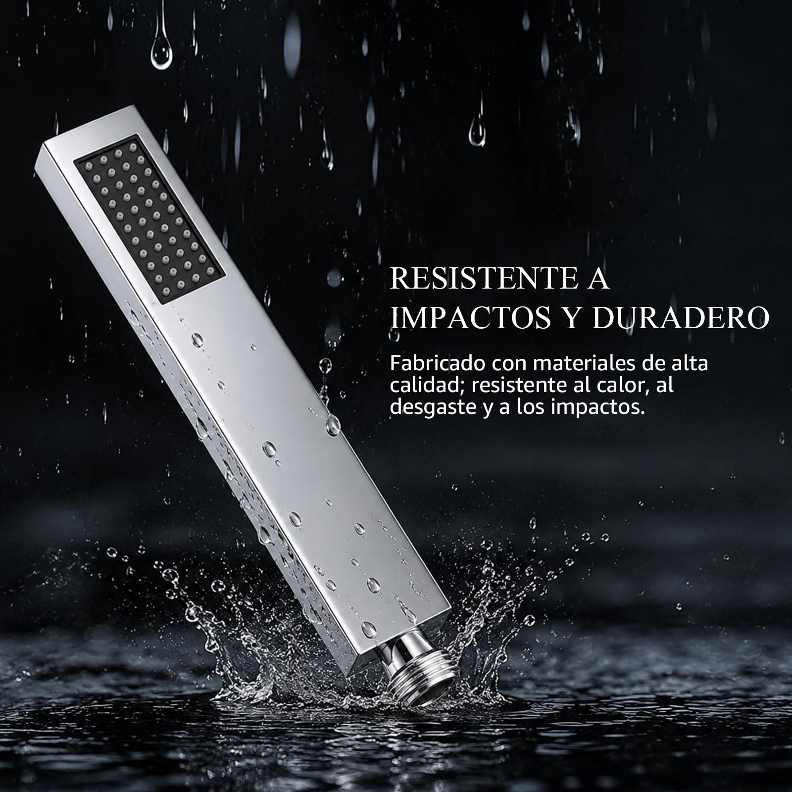 Columna Ducha Termostática con LED, Sistema de Ducha Música Empotrada RGB 64 Colores, con Ducha de Mano, el 5 Modos Cabezal de Ducha De 638 X 338 mm, Latón y Acero Inoxidable (Dorado)