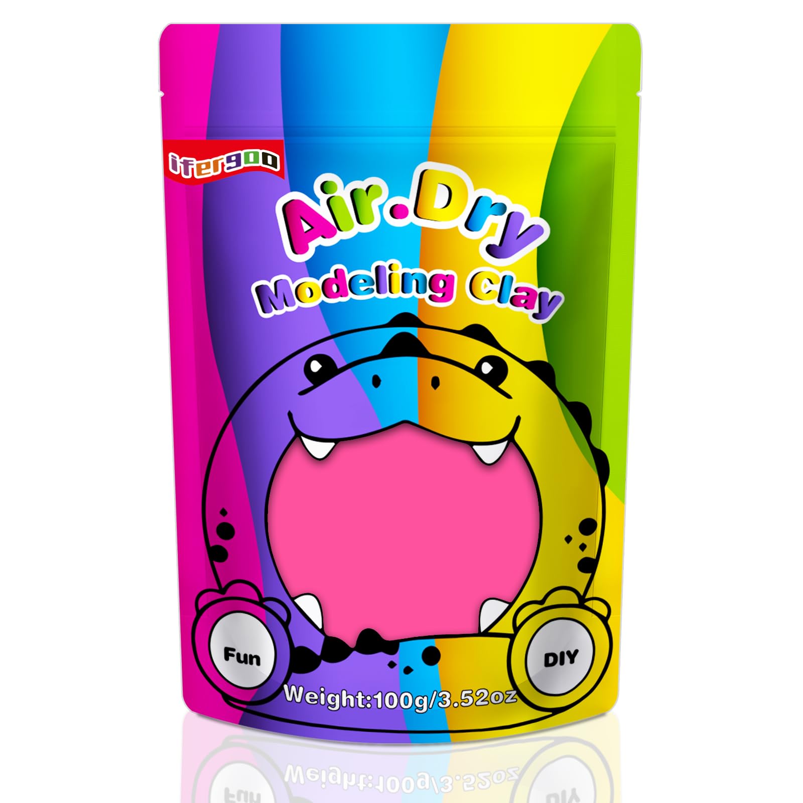 iFergoo Air Dry Clay, Ultra Light Modeling Clay, Magic Clay DIY Creative Modeling Dough
