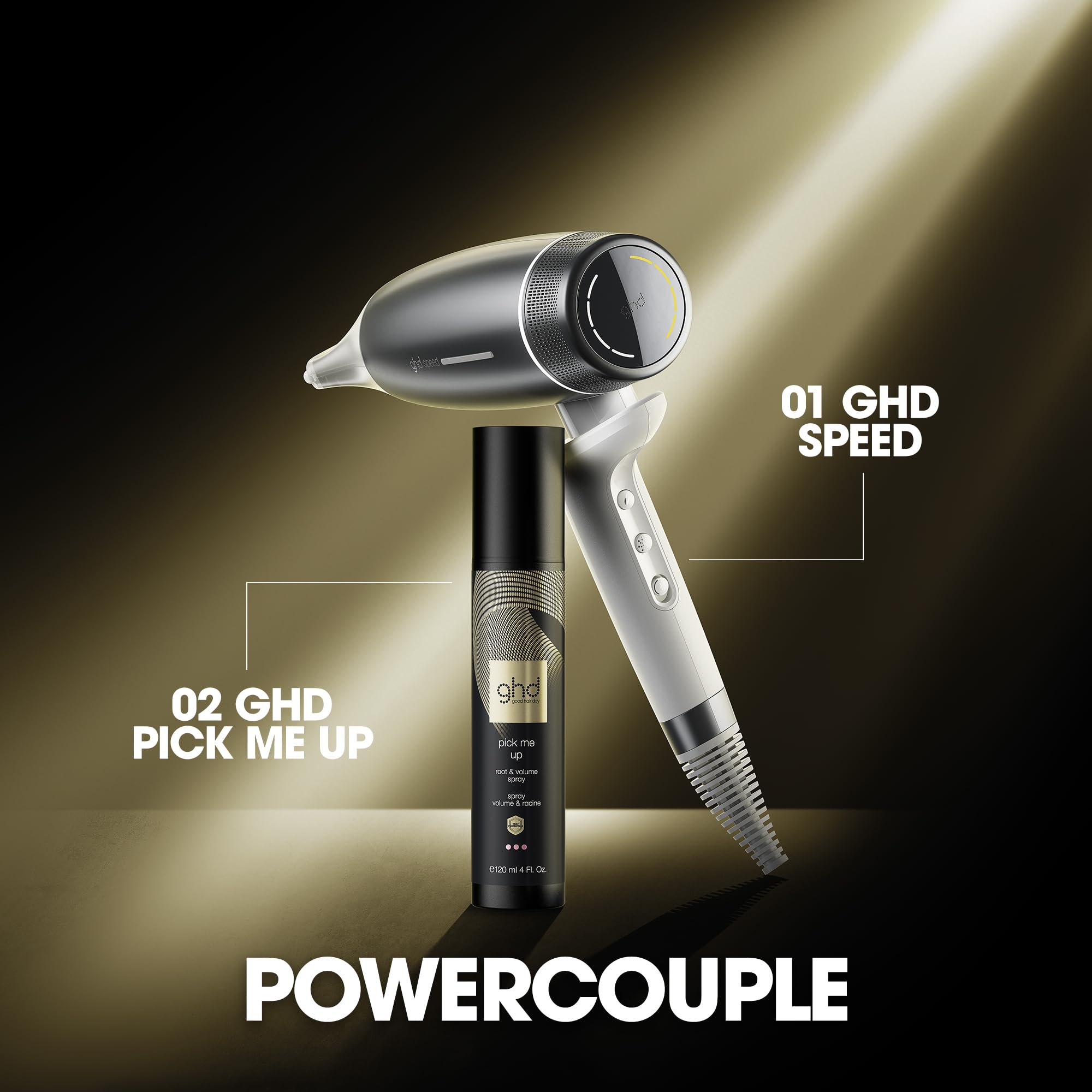 ghd speed Föhn: Profi-Haartrockner für ultra-schnelles Trocknen, Anti Frizz | Premium Haartrockner, Halo Dual-Luftstrom Technologie, Power mit Kontrolle, Cool-Touch & Cool-Scalp Gefühl, ohne Hitzeschäden