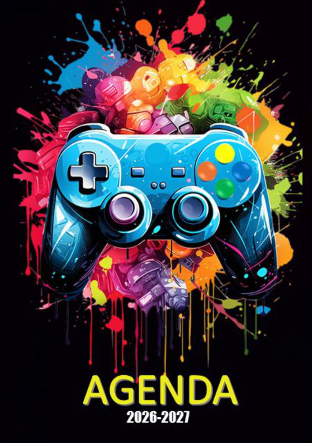 Agenda Scolaire 2026 2027 gamer: Manette De Jeu Pour Garcon | Organisateur et Planificateur Journalier 12x17 cm | | Etudiant de Primaire, Collège, Lycée