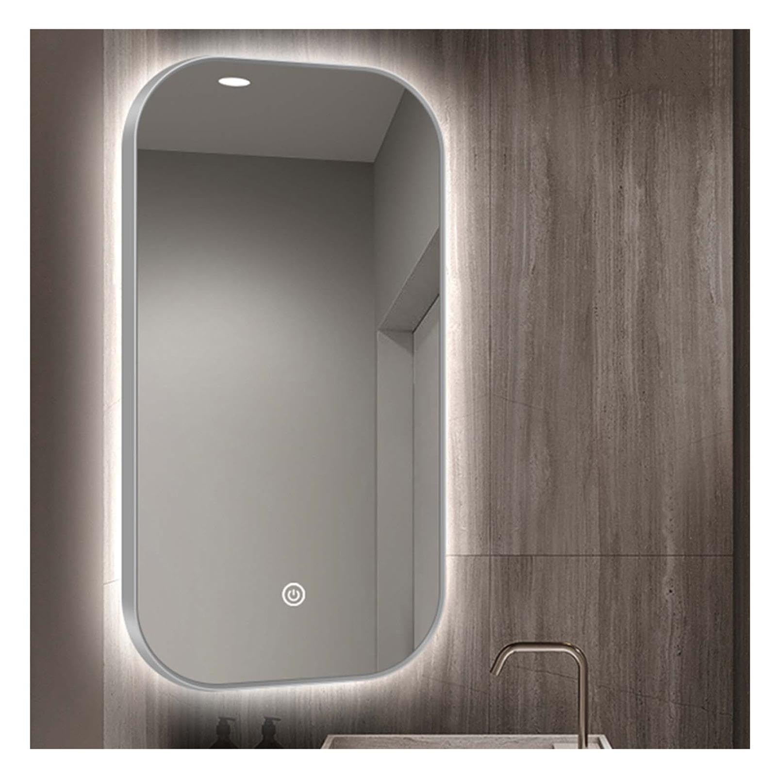 Specchio da bagno a LED, 3 temperature di colore, dimmerabile continuo