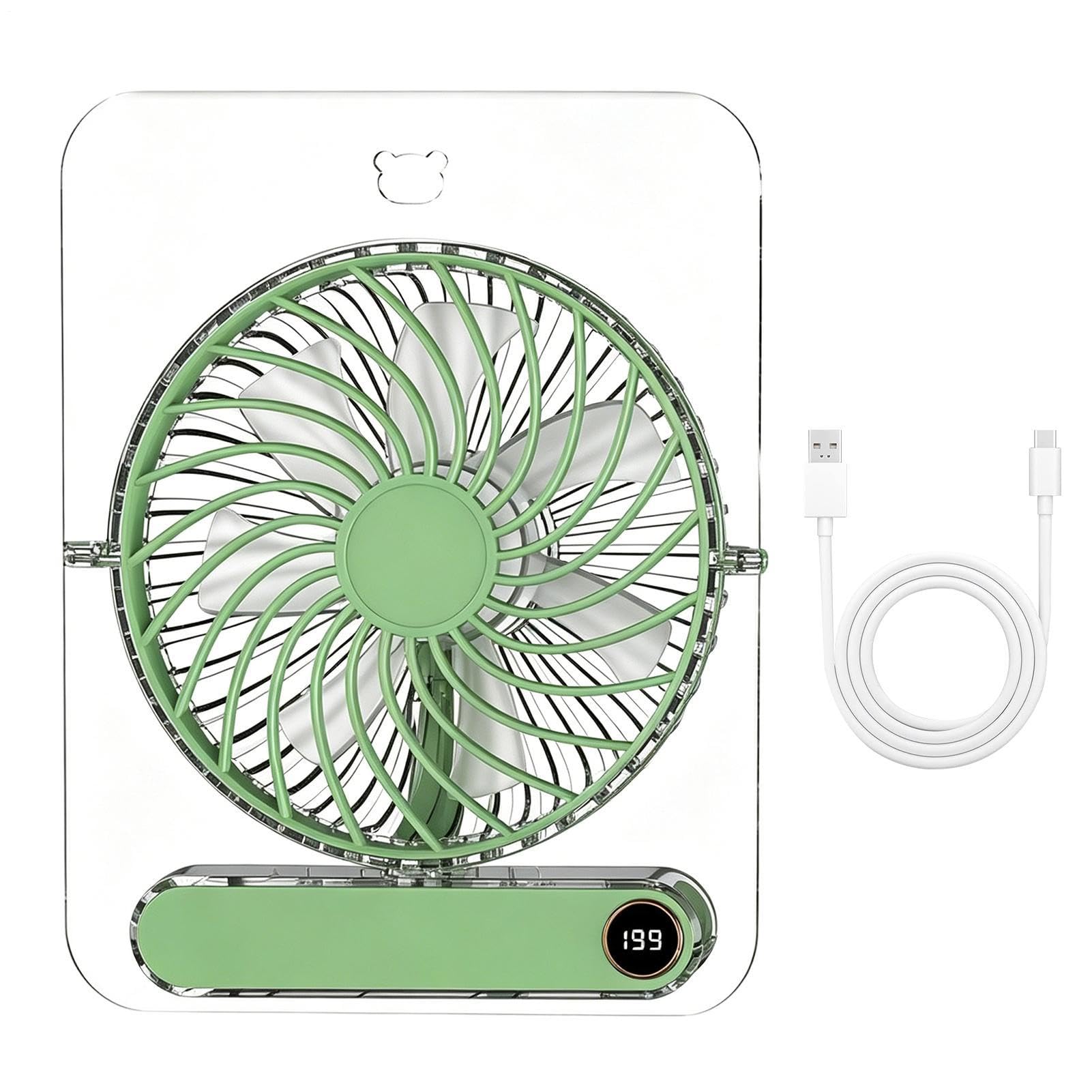 Ventilateur de voyage portable USB pour camping et activités de plein air