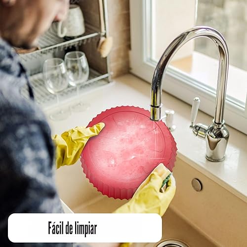 Miniatura 6 de Forros de silicona para freidora de aire, 8 pulgadas, bandejas de silicona para hornear de 3 a 5 cuartos de galón para freidora de aire, horno,