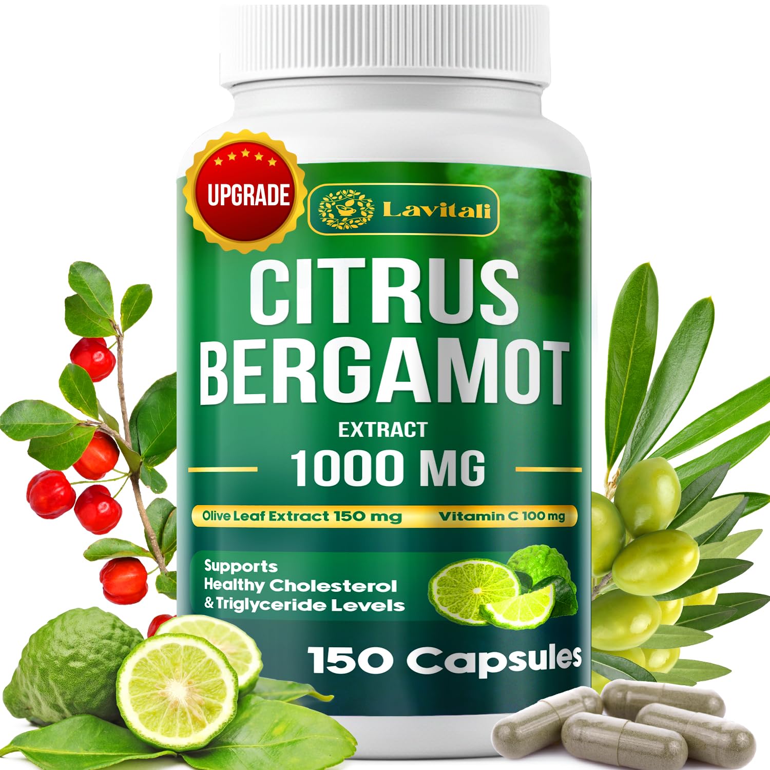 Amazon.com: 25x Concentrated Citrus Bergamot Extract Capsules, 150