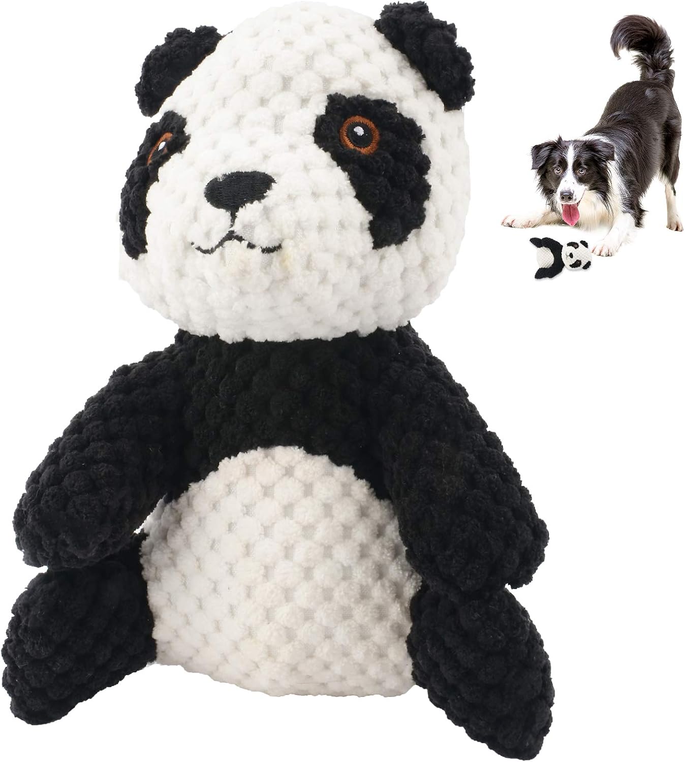 Cute Paws Cotton Plush Squeaky Dog Toys, Interactive Dog Chew Toys, Stuffed Puppy Chew Toys for Teeth Cleaning, Small,Middle,Large Dogs,…