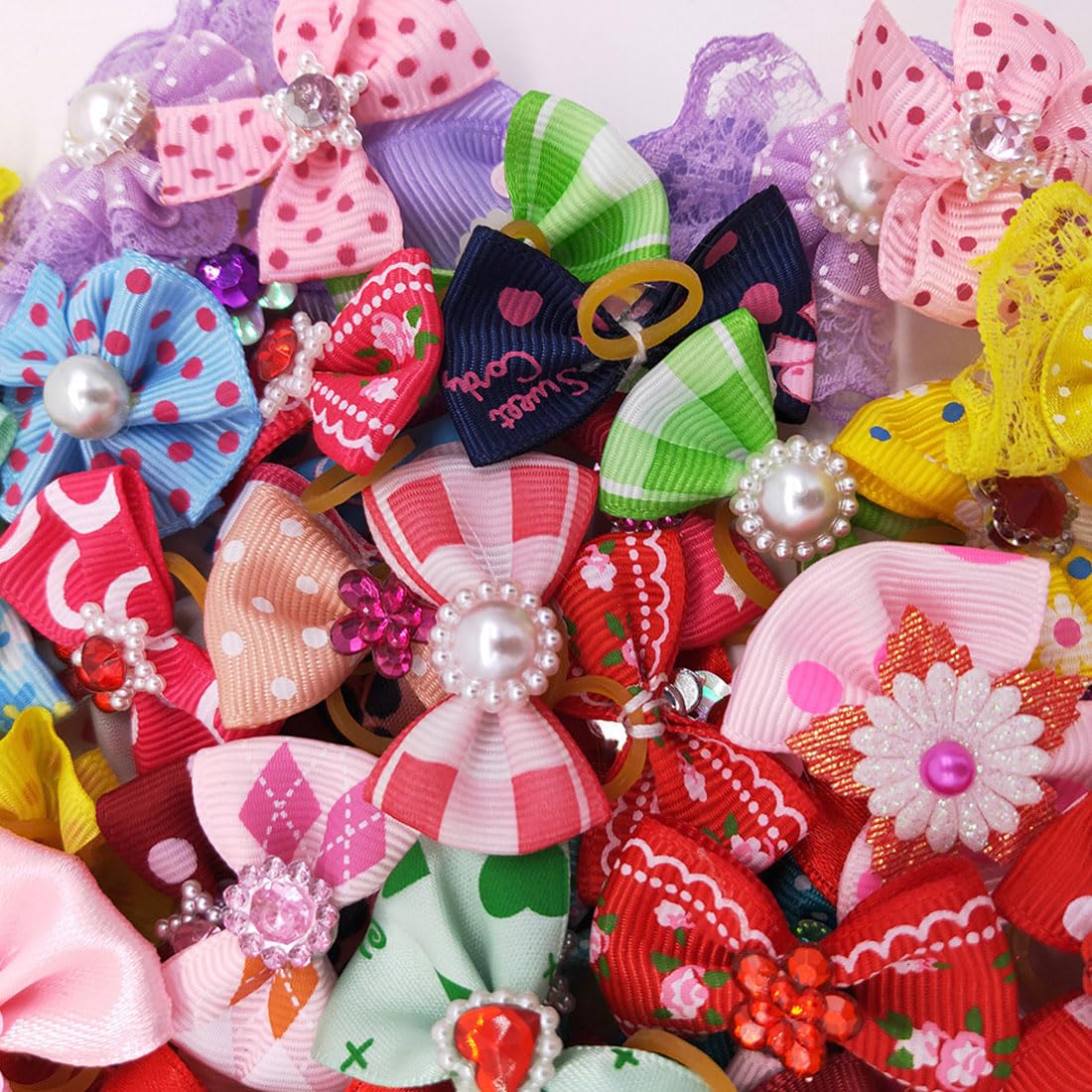 20 Fiocchi Per Peli Di Cani E Gatti - Accessori Elastici Con Bowknot, Ideali Per Cuccioli E Animali Piccoli - Foto 6