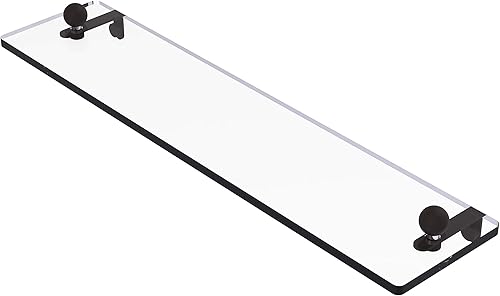 Allied latón 16en Vanidad estante de vidrio con bordes biselados Metal Oil Rubbed Bronze 16 - pulgadas