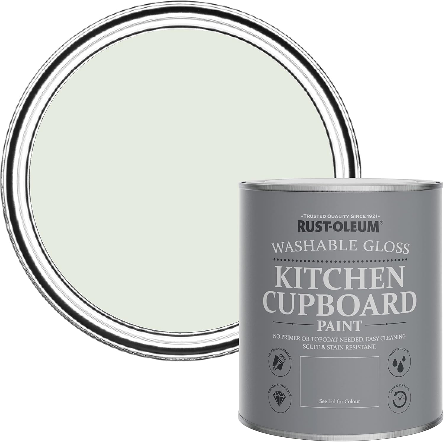 RustOleum Green Kitchen Cupboard Paint in Gloss Finish Sage Mist