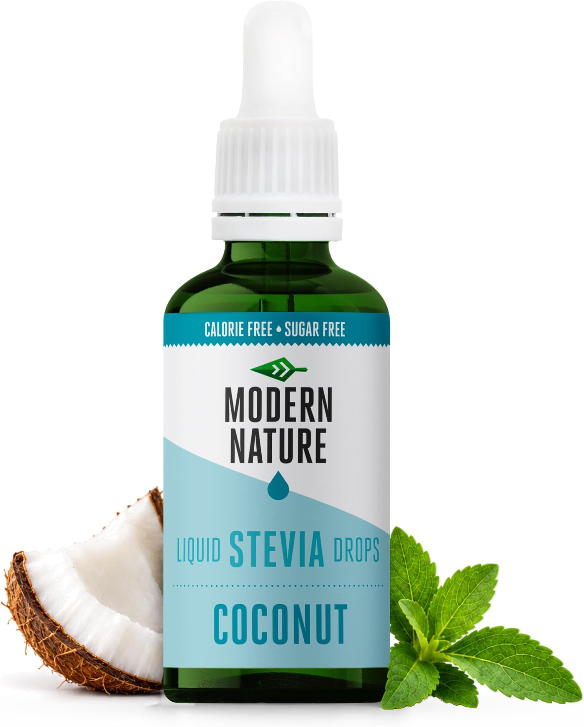 Modern Nature Coconut Flavour Drops Sugar Free Water Stevia Sweetener