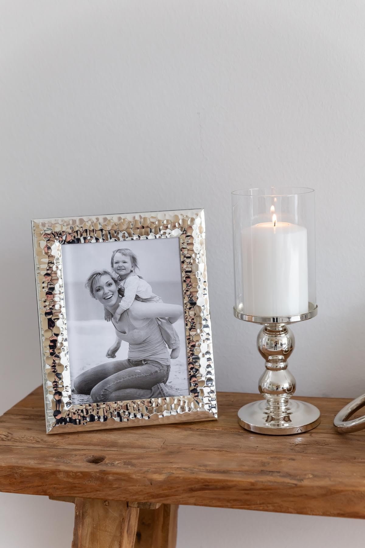 EDZARD Candlestick/windlight Mascha, height 11,0 in, silver plated, tarnish protected, for candles up to ø 3,9 in - Image 4