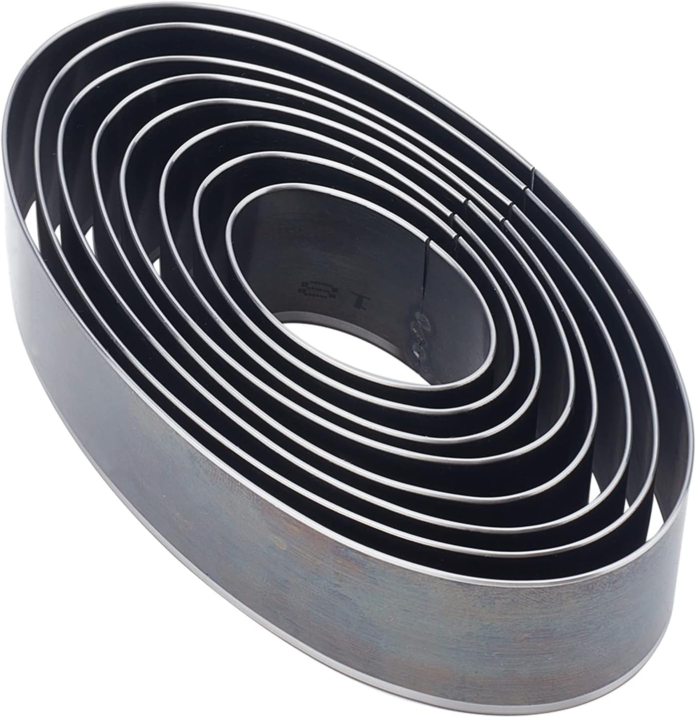 SUPERDANT Lot de 8 poinçons Creux à Un Trou en Acier à Haute Teneur en Carbone, 8 Tailles Forme Ovale en Cuir Matrices de Découpe Outil de Coupe Moule de Découpe Ensemble de Matrices de Poinçonnage
