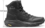 NORTIV 8 Men's Military Tactical Boot Cushioned Lightweight Boots for Work All Day Side Zipper Motorcycle Combat Booties Metrostrike