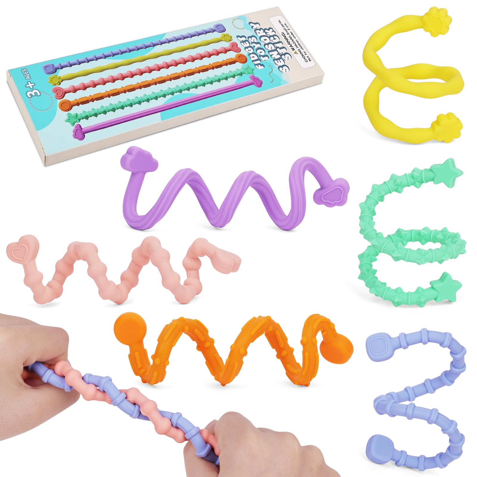 OSDUE Silicone Fidget Toys Sensory Stick