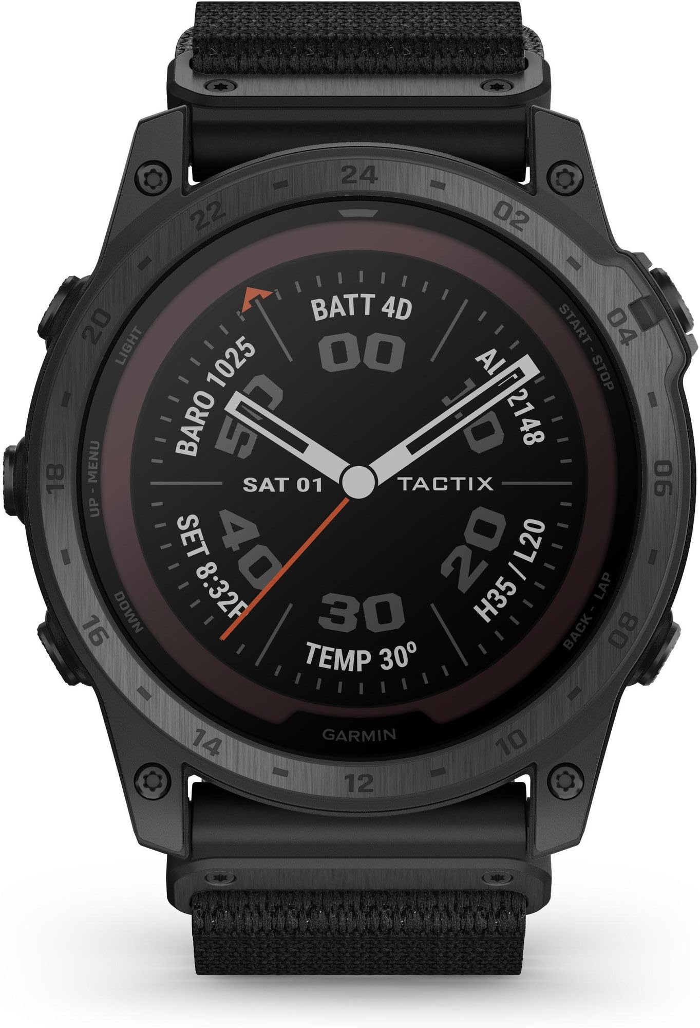 Garmin - 010-02704-11 - tactix 7 - Profi-Edition - Taktische Premium-GPS-Smartwatch mit Nylonarmband - Solar