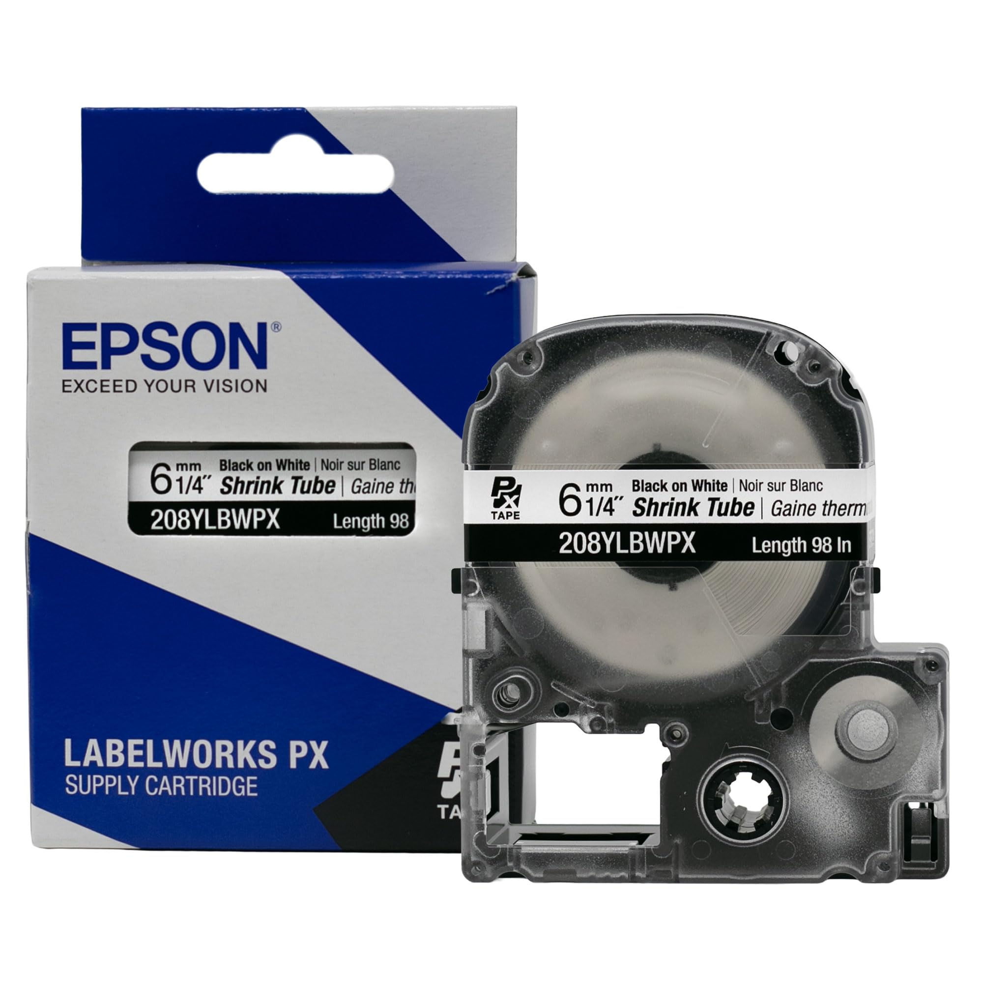 Amazon.com: Epson LABELWORKS 208YLBWPX-5PK Heat Shrink Tube