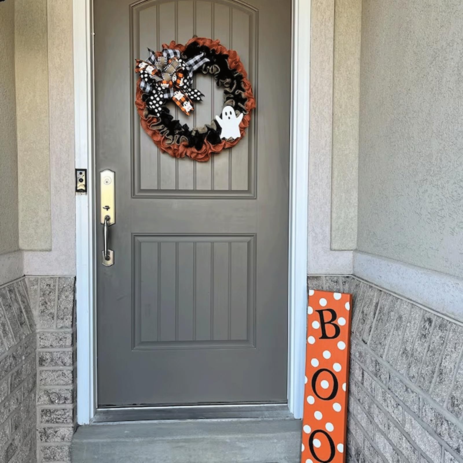 Ghirlanda per Porta d'ingresso Ghirlanda per Porta d'ingresso 40x40 cm/16x16 Pollici Ideale per Halloween Decorazioni per Interni ed Esterni