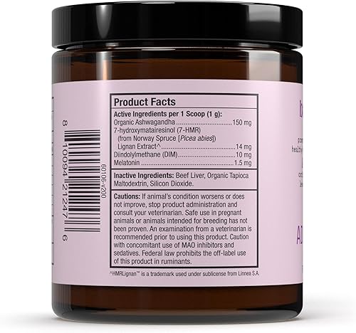 Miniatura 2 de Bark & Whiskers Soporte suprarrenal, para perros y gatos, 3.17 oz (90 g), 90 cucharas, promueve niveles saludables de hormonas y cortisol,