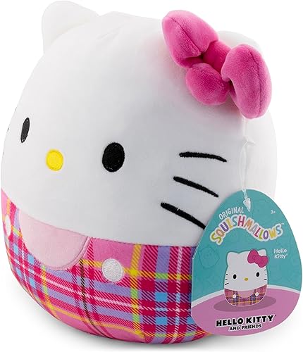 Miniatura 2 de Squishmallows Cuadros rojos Hello Kitty de 8"