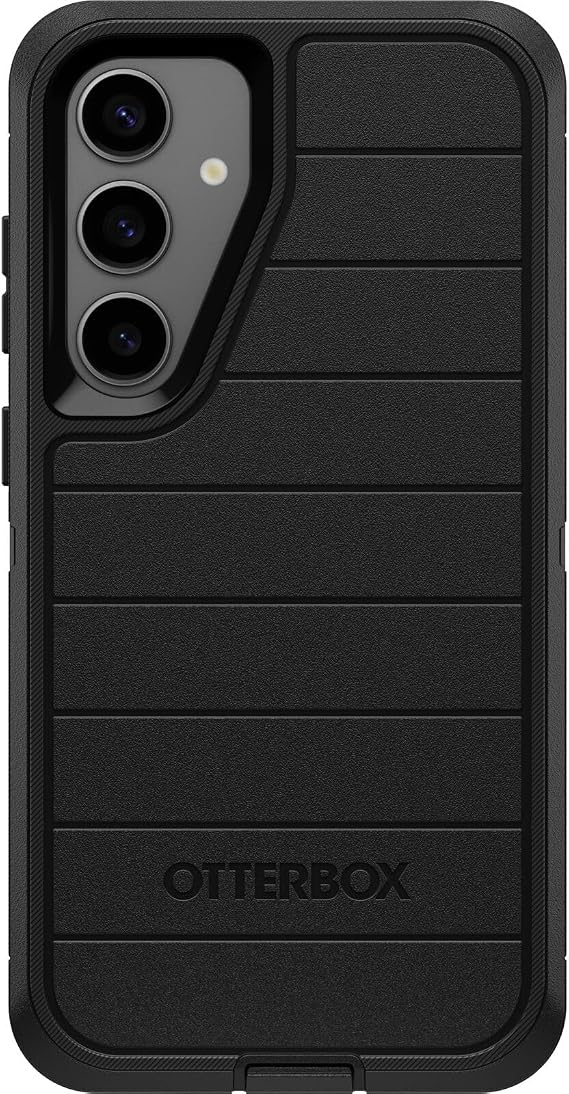 OtterBox Samsung Galaxy S24+ Plus Defender Series Pro Case - Black, Rugged & Durable, with Port Protection, Includes Holster Clip Kickstand