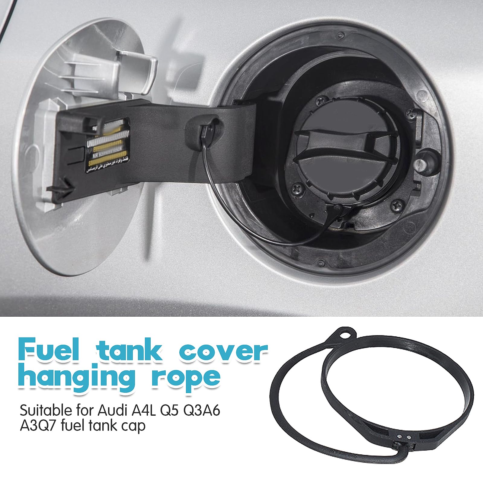 Petrol Cap 17670-T3W-A01, Fuel Tank Cap Line Wire Fuel Filler Tank Cap Band  Cord Tether Ring Inner Fuel Tank Cap Tether 17670-T3W-A01 Fuel Tank Filler Gas  Cap Universal Fuel Tank Cap Tether