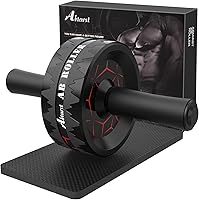 Abiarst Ab Roller Wheel Dual Wheel with Knee Pad - Stable Core Trainer for Abs, Home Gym Workouts, Men Women, 440lb Capacity