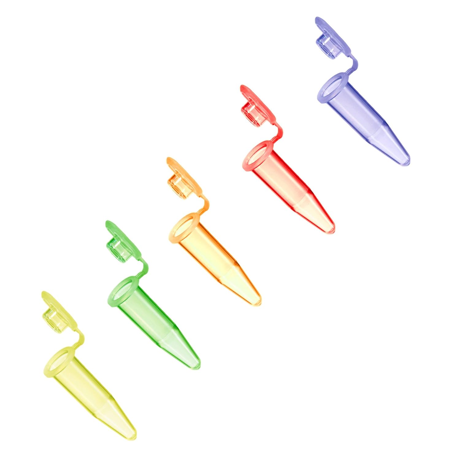 Axygen PCR02SP Thin Wall PCR Tubes With Flat Cap, 0.2mL, PP, Assorted