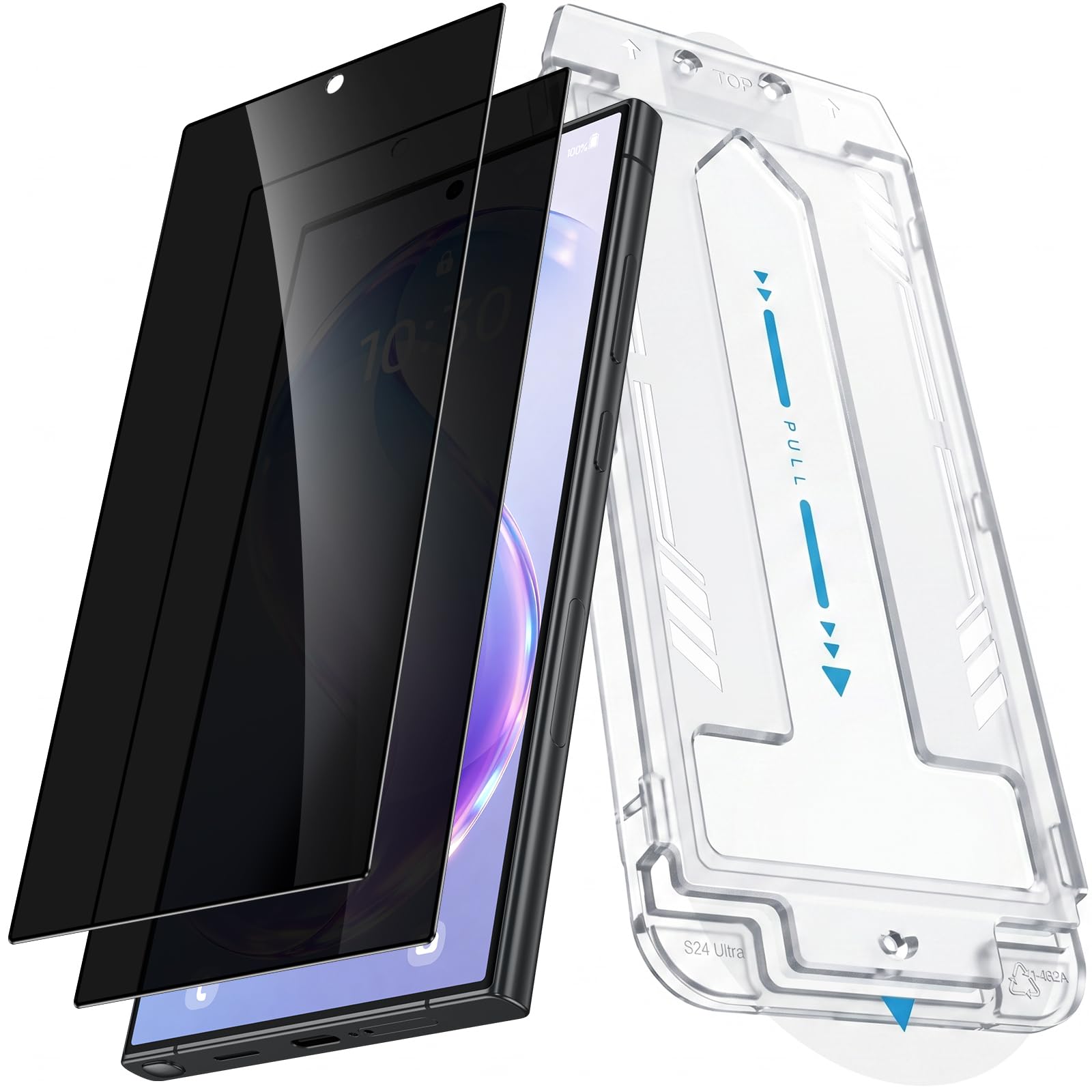 UniqueMe pour Samsung Galaxy S24 Ultra Verre Trempé Anti Espion - 2 Pièces
