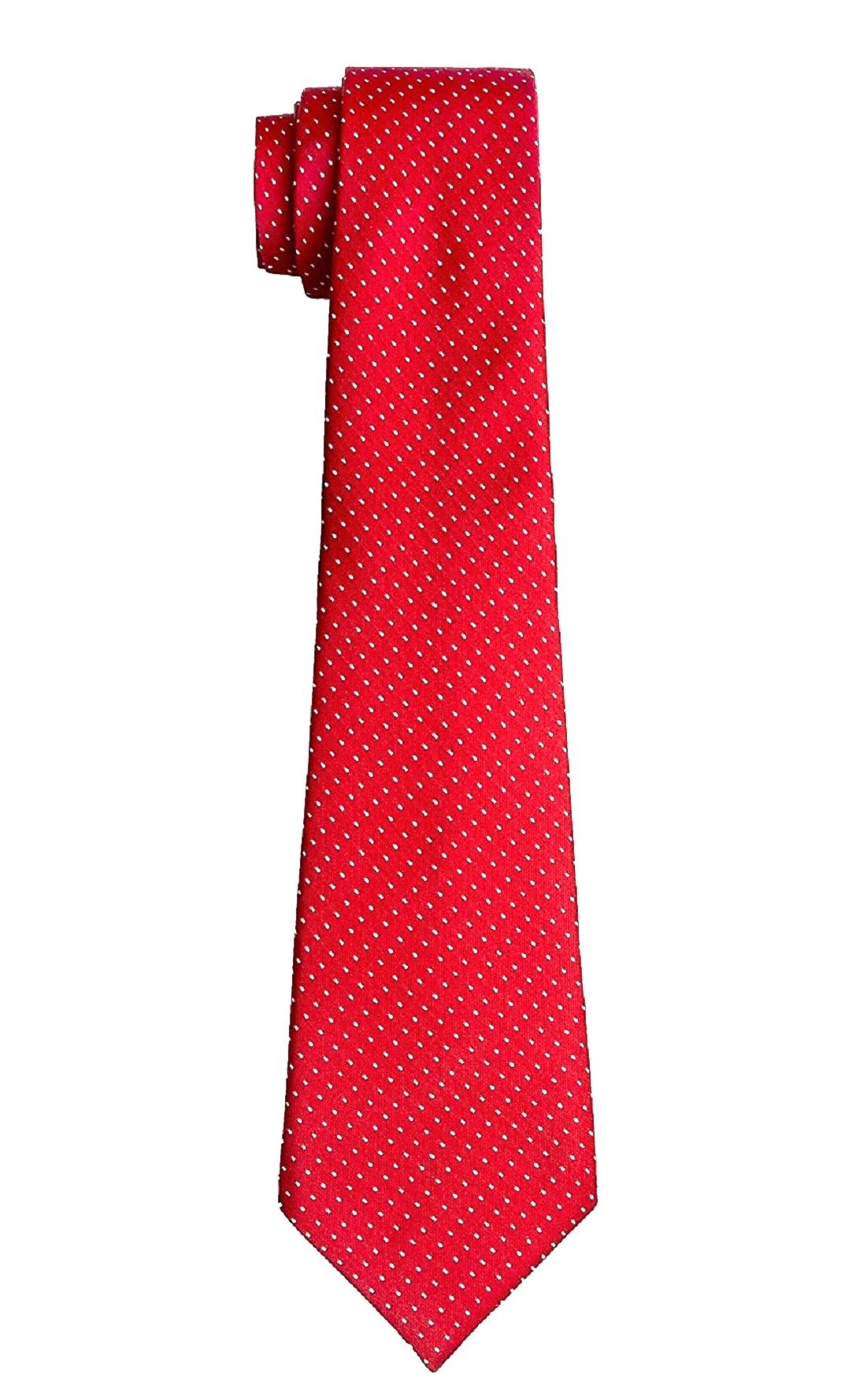 michelangelo Boy/Men's Red Pin Dot Self Design Micro Fiber Tie-picture-19