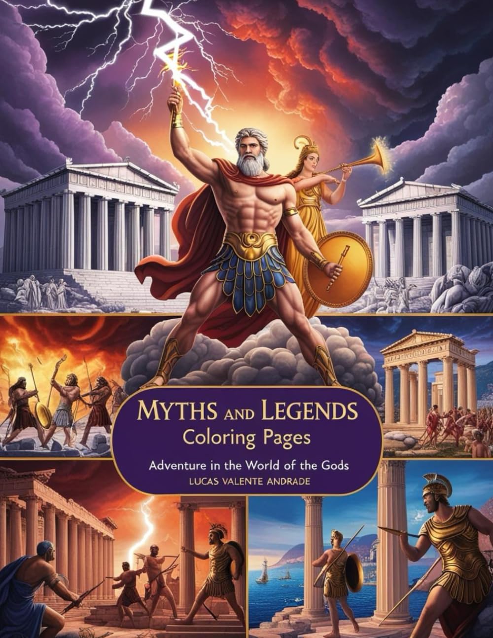 Myths and Legends Coloring Pages: Adventure in the World of the Gods