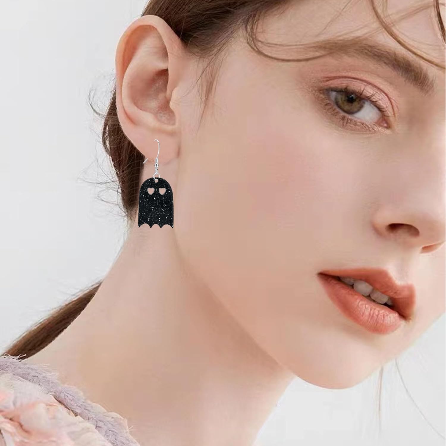 Ghost Acrylic Earrings for Women Halloween Dangle Drop Earrings Spooky Gothic Horror Accessories - Image 4