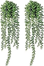 VRB Dec Plastic Tm Artificial Greenery Ferns Plants Vines Hanging Flowers Needle Wall Hanging For Home Decor Door Wall Balcony Decoration Party Festival Craft(Artificial Plants Hanging(Design 1), 1)