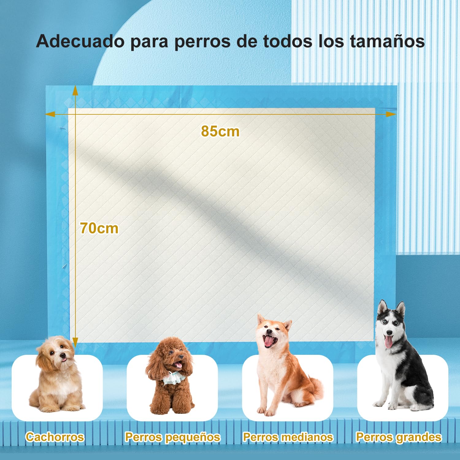 Gardner Pet Empapadores Perros Grandes 70x85 cm-30 Piezas | Súper Absorbentes, Prueba de Fugas, Secado Rápido, Meadero para Perros en Casa