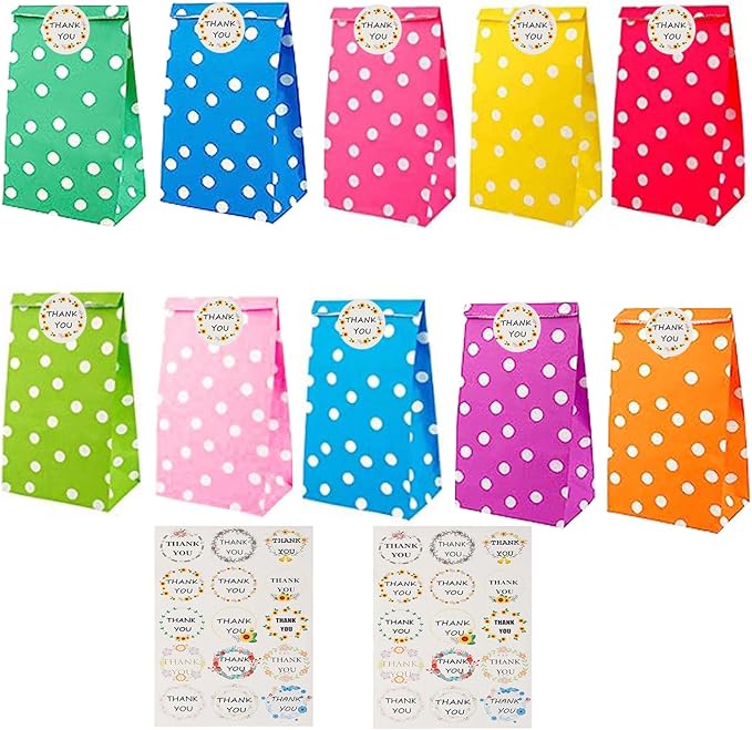 Woric Fußball Partytüten 20 Stück - 4 Designs Mit Aufklebern Für Kindergeburtstag